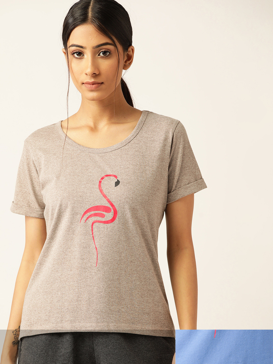 ETC Women Pack of 2 Printed Lounge T-shirts