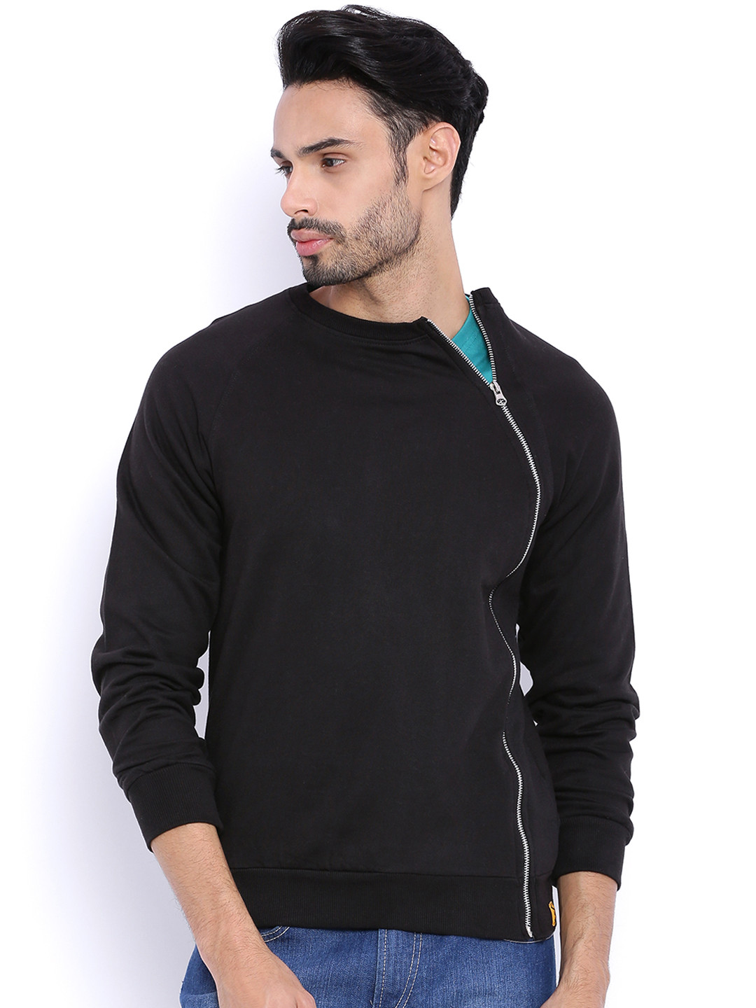 Campus Sutra Black Sweatshirt
