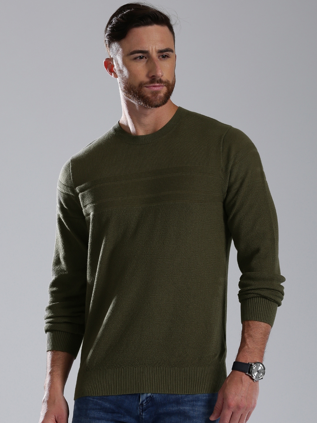 olive green tommy hilfiger sweater
