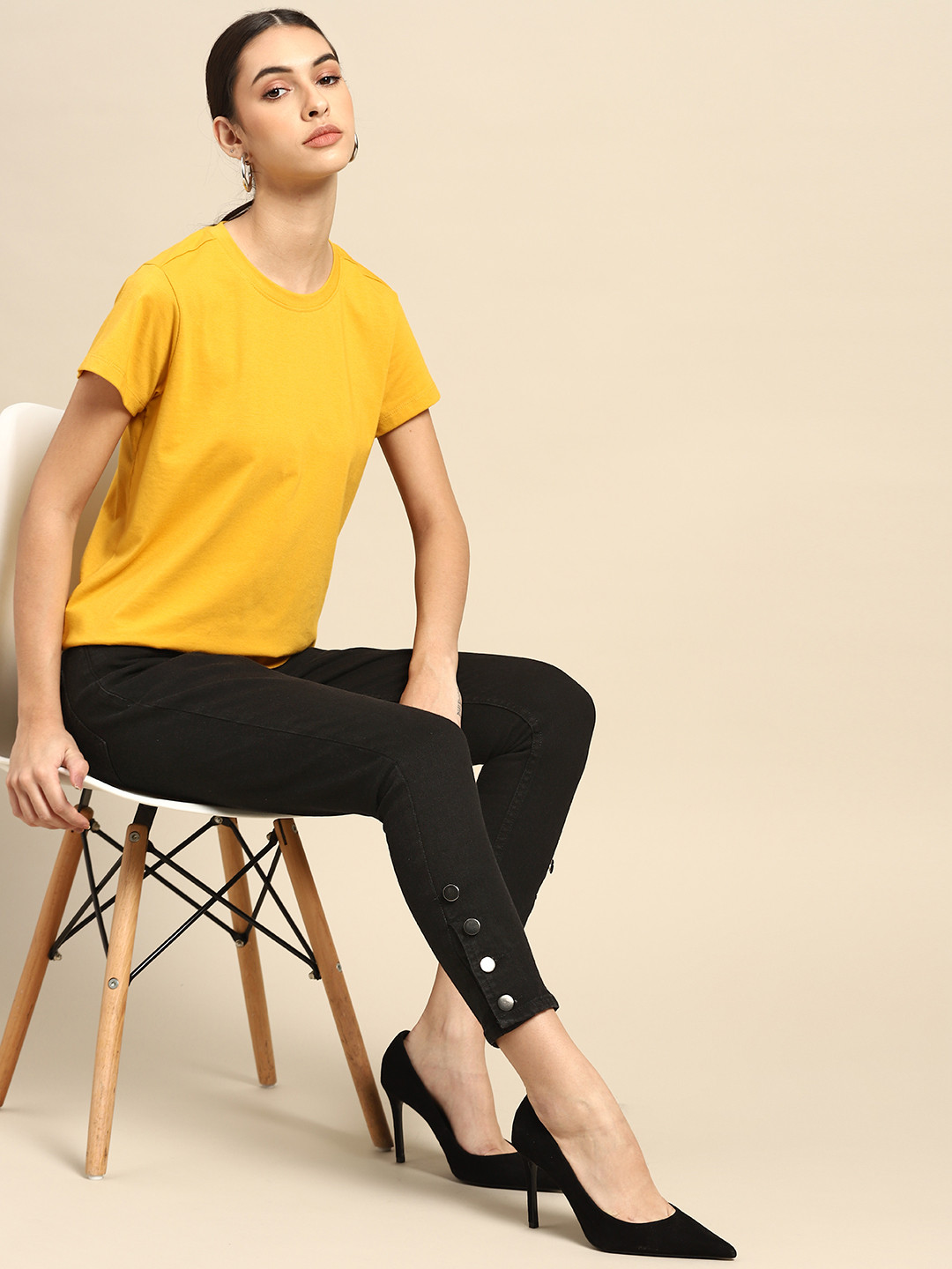 all about you Women Black Skinny Fit Stretchable Jeans