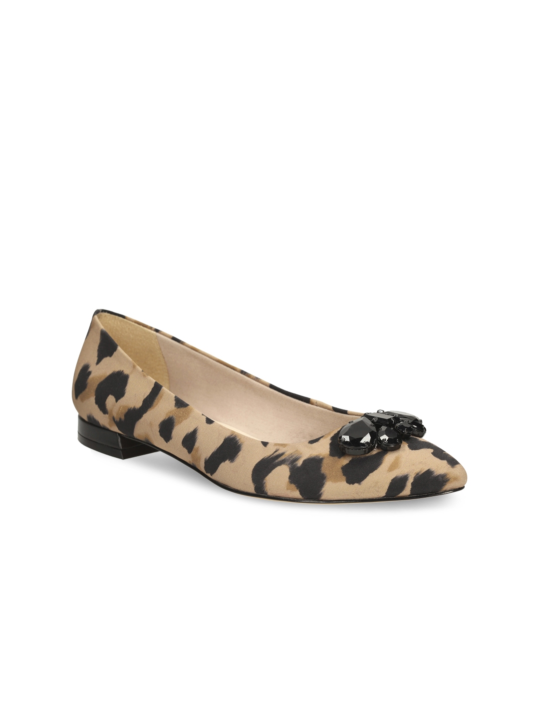 Clarks on sale leopard flats