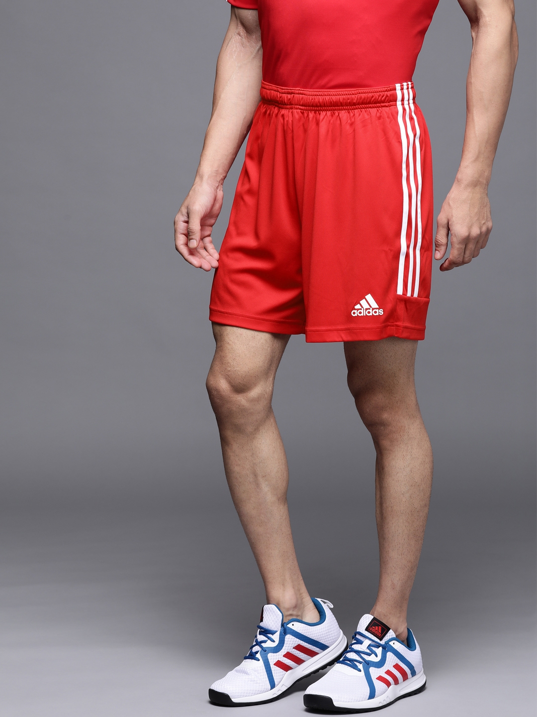 Adidas red shorts top