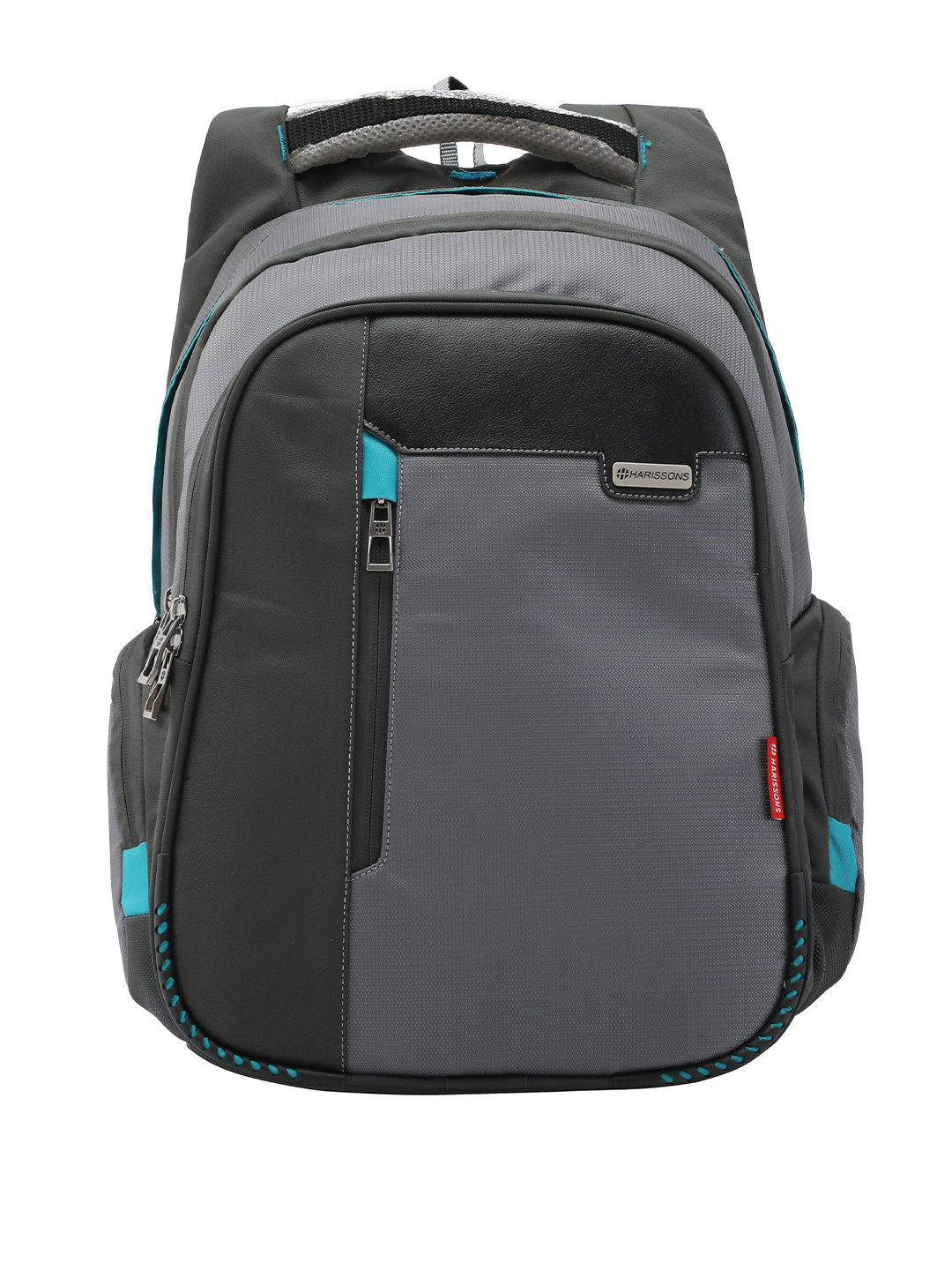 Harissons Grey & Black USB Laptop Backpack