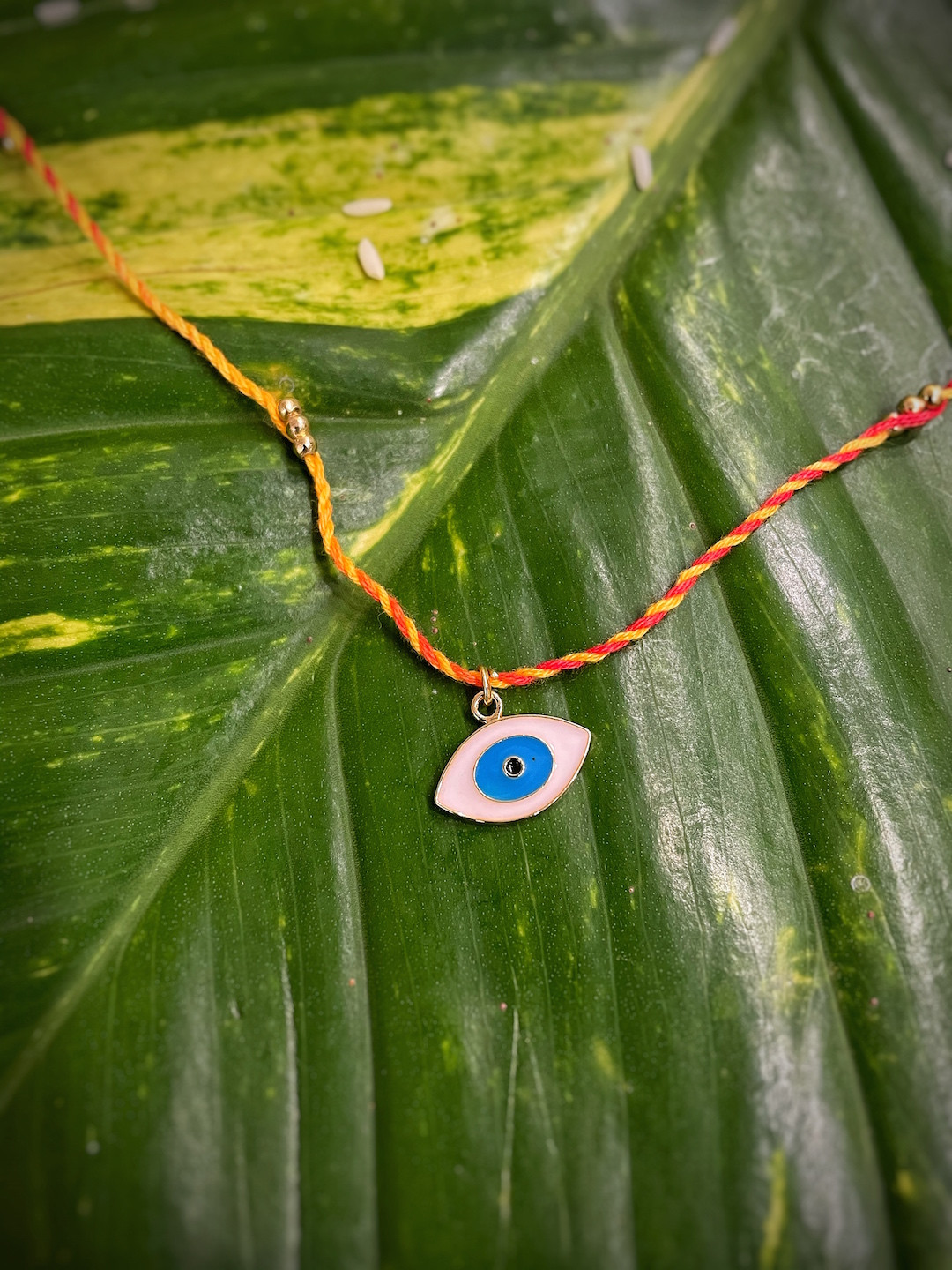 Digital Dress Room Blue & Red Evil Eye Turkish Charm Rakhi