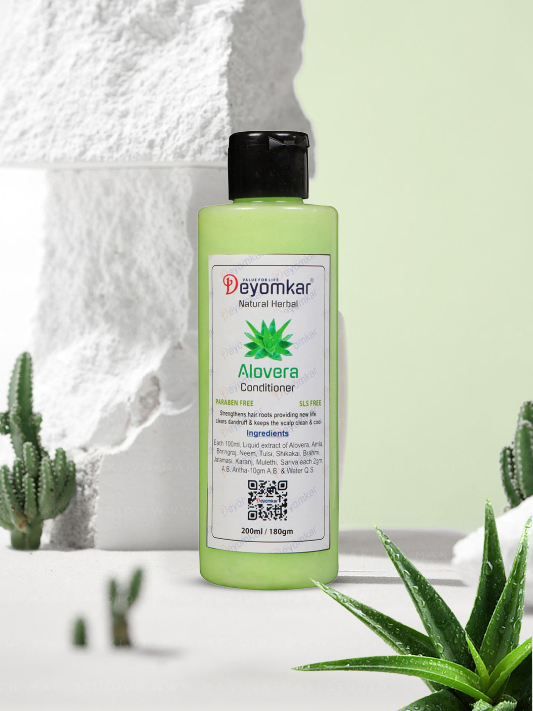 Deyomkar Natural Herbal Alovera Anti Hair Fall Conditioner-200ml