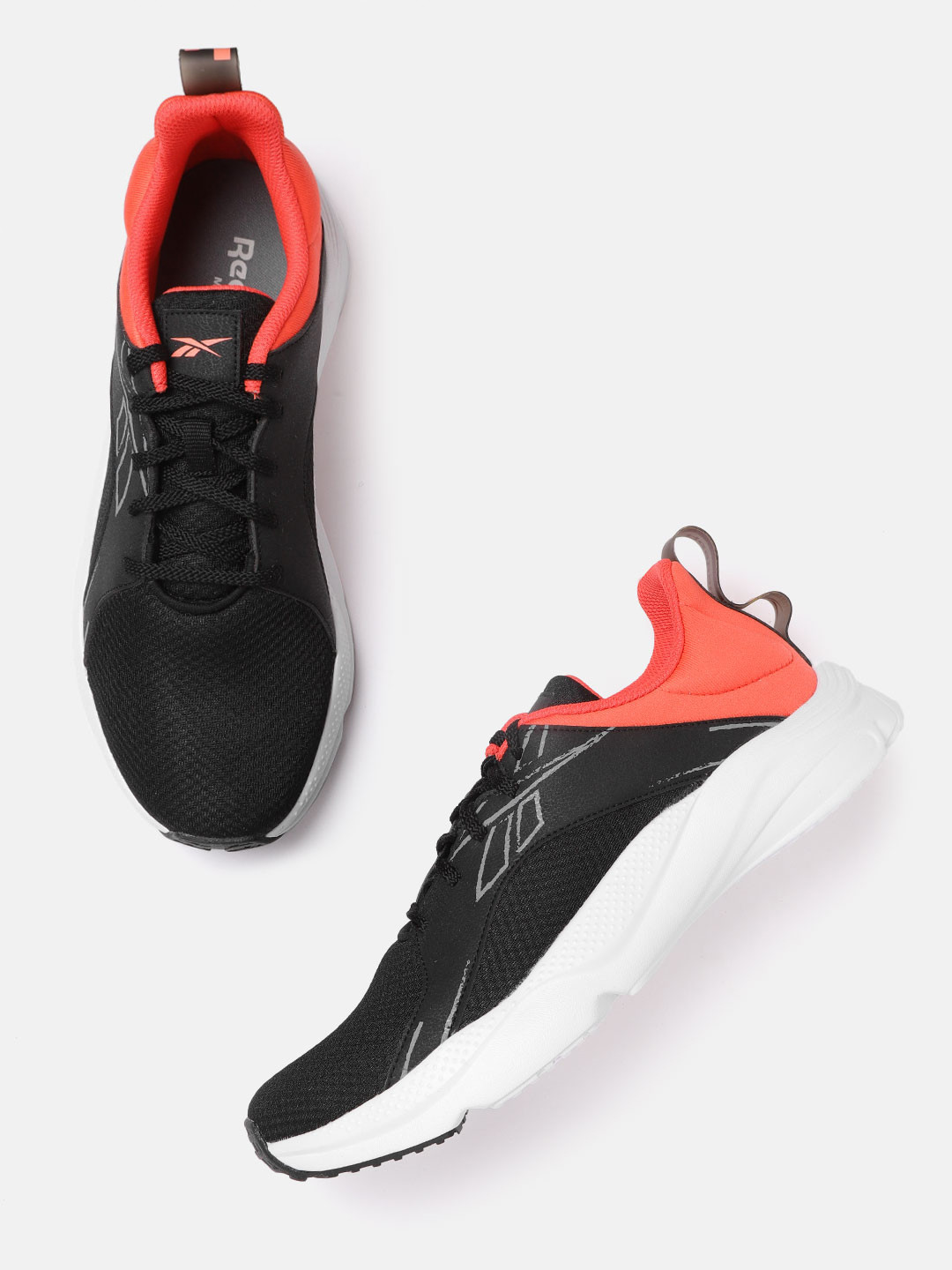 Reebok Men Black Woven Design Billington Running Shoes