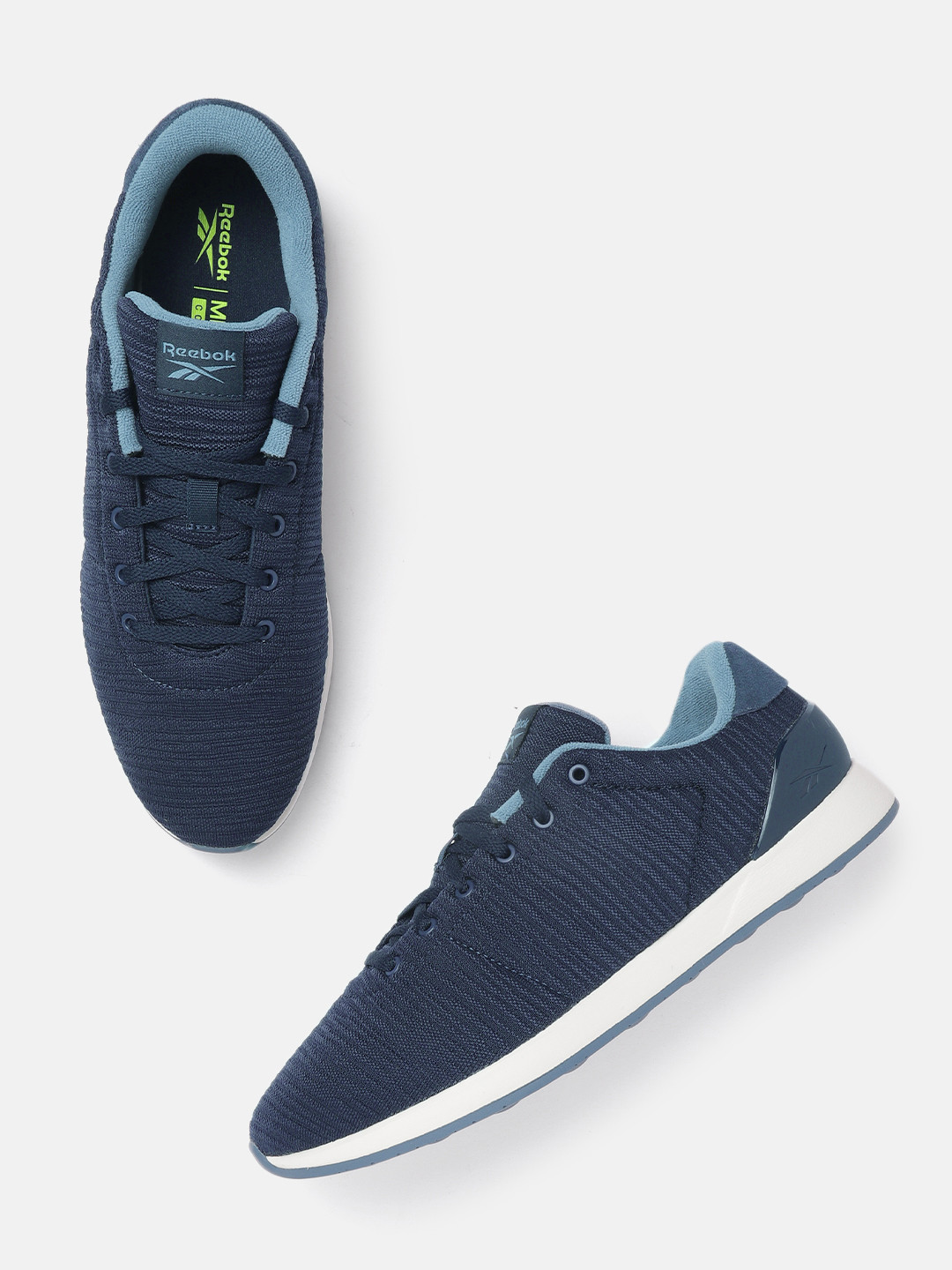 Reebok Men Navy Blue Woven Design Ever Road DMX 4.0 Walking Shoes