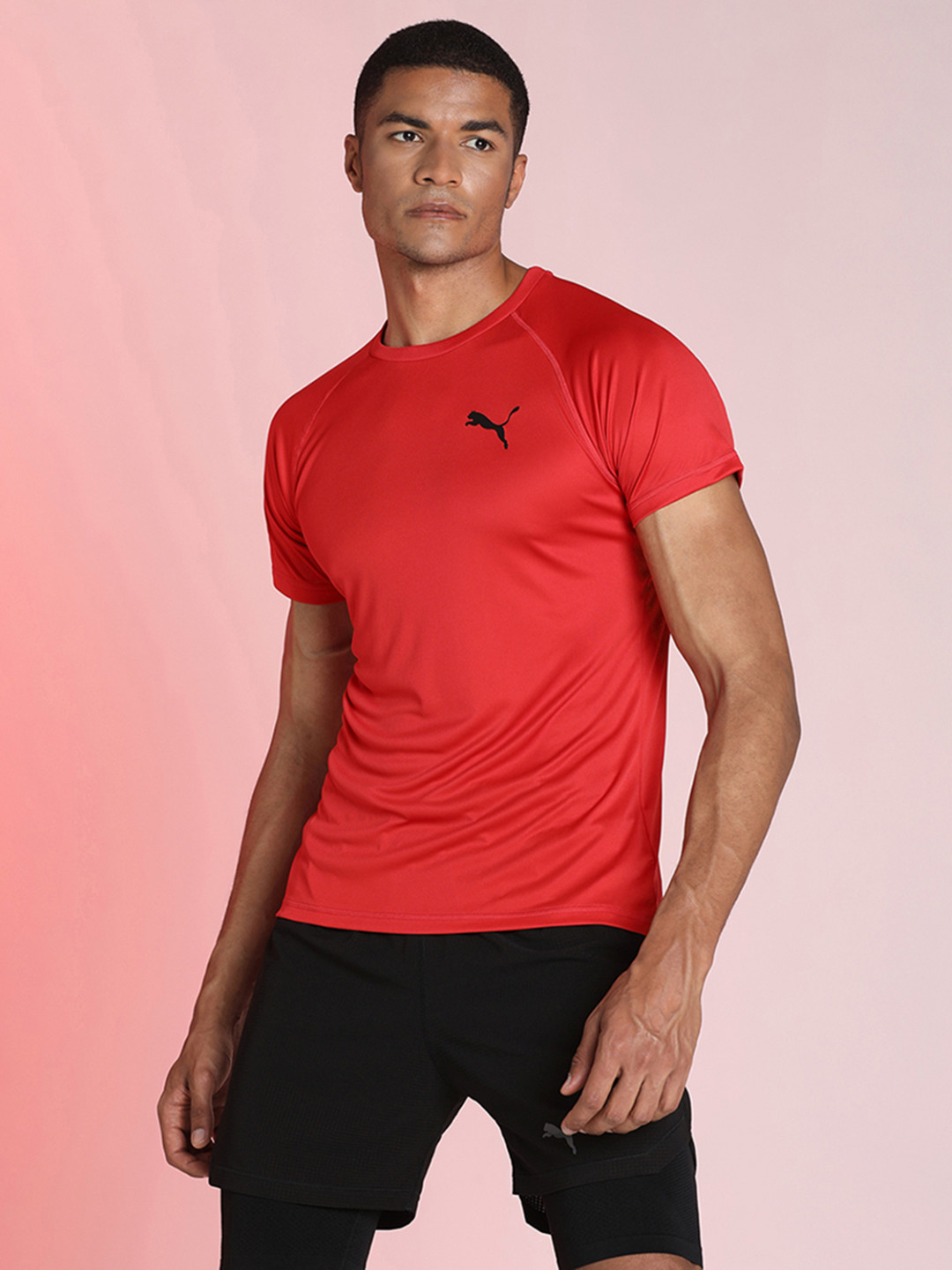 Puma Men Red dryCELL T-shirt