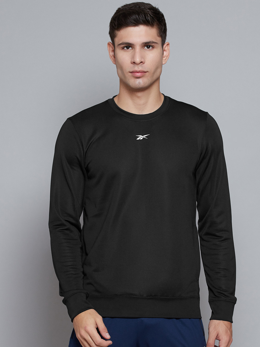 Reebok Men Black Vector Sweat Sweatshirt