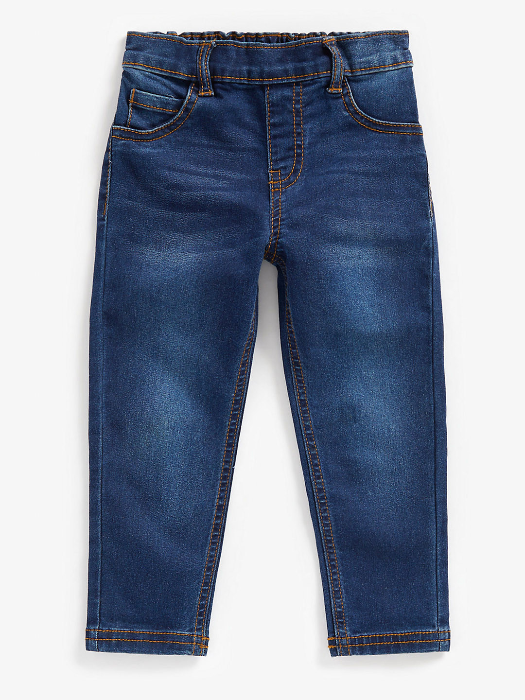 mothercare Girls Blue Regular Fit Mid-Rise Clean Look Stretchable Jeans