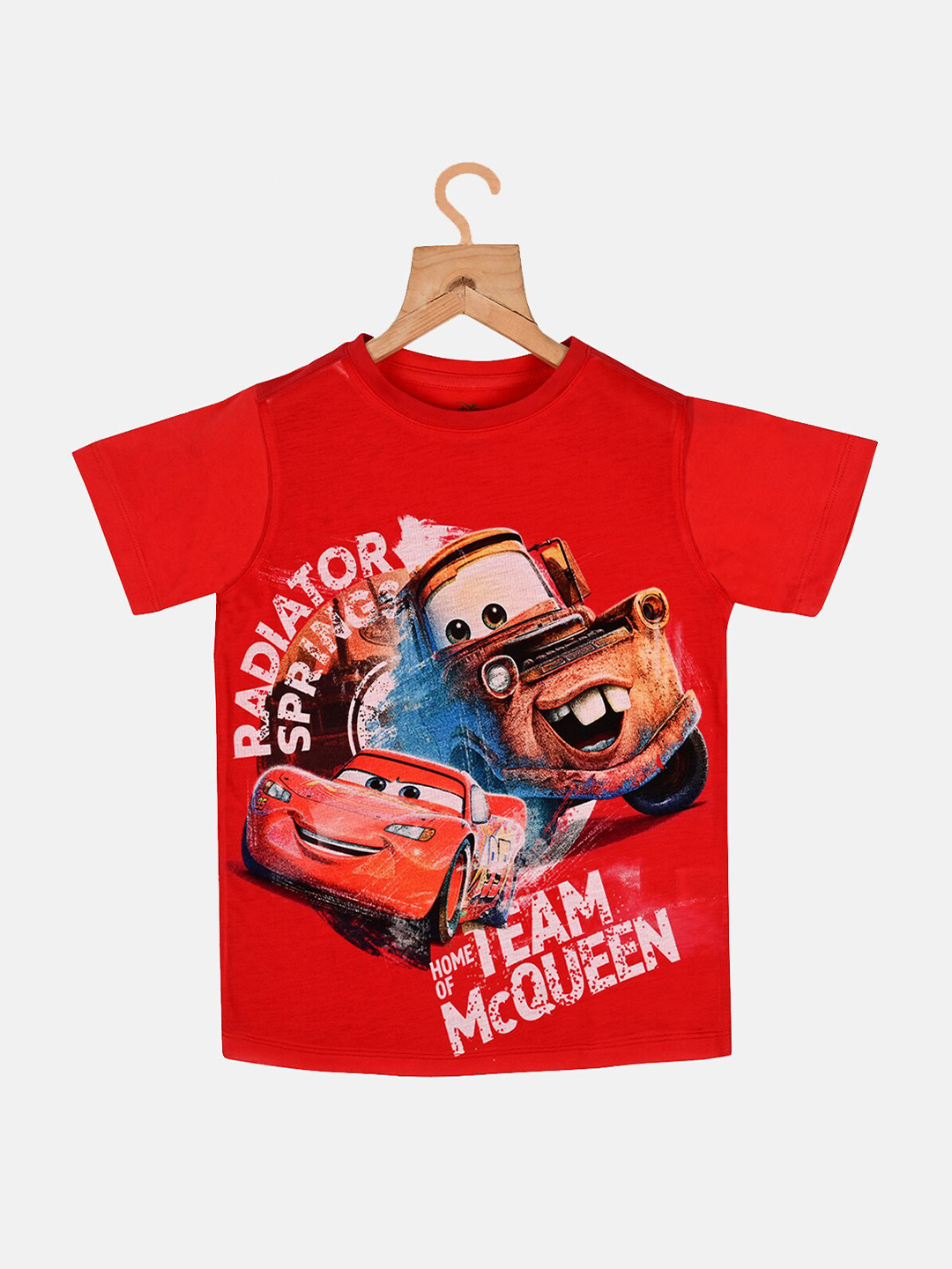 YK Disney Boys Red Cars Print T-shirt