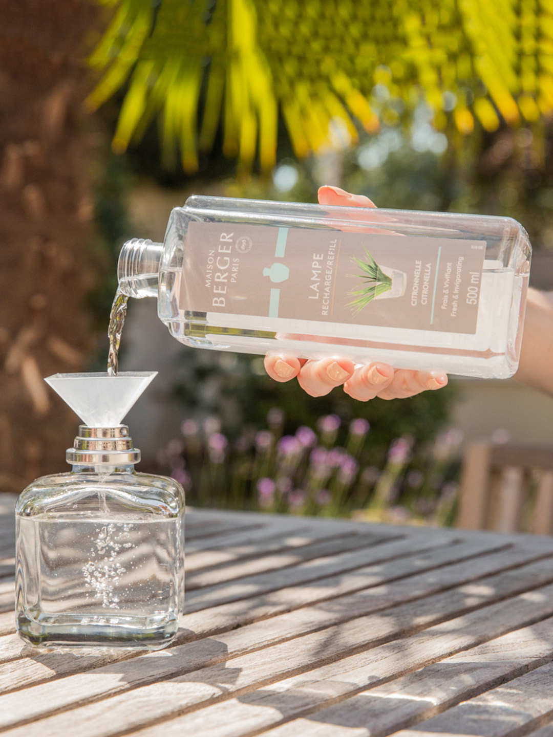 MAISON BERGER Transparent Glass Geometry Miel Aroma Oil Diffuser