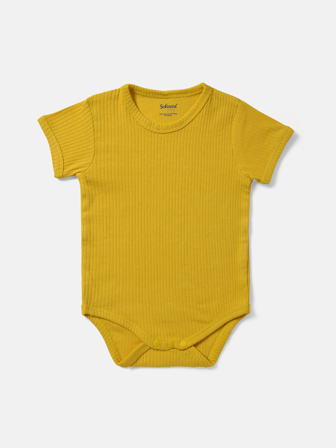 Softsens Kids Mustard Ribbed Bodysuit