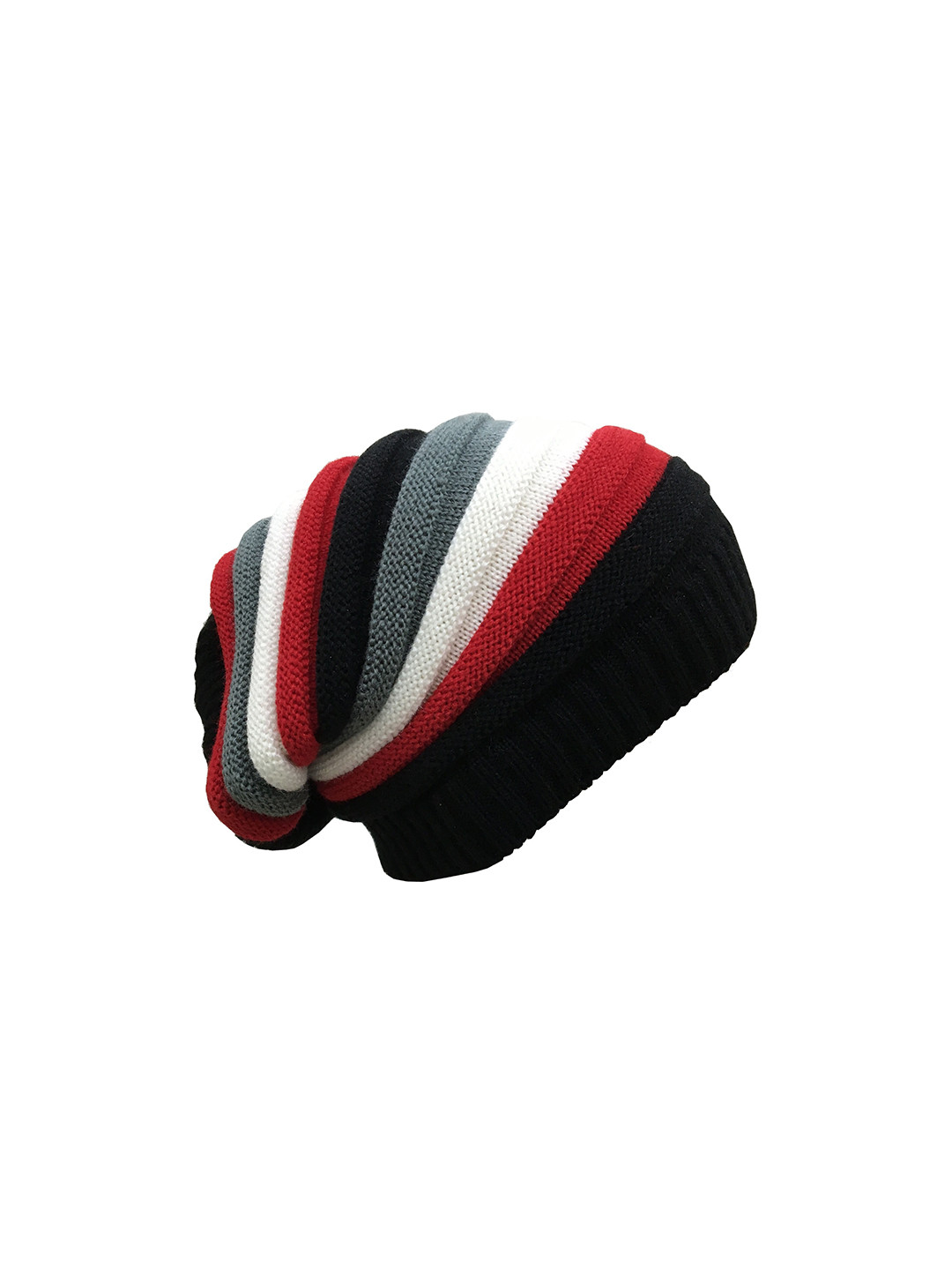 Gajraj Red & Black Colourblocked Beanie