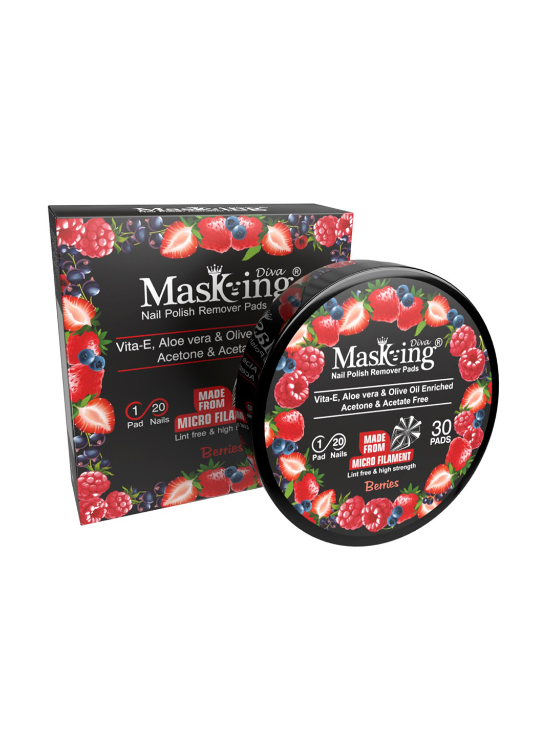 MasKing Berries Nail Polish Remover Pads