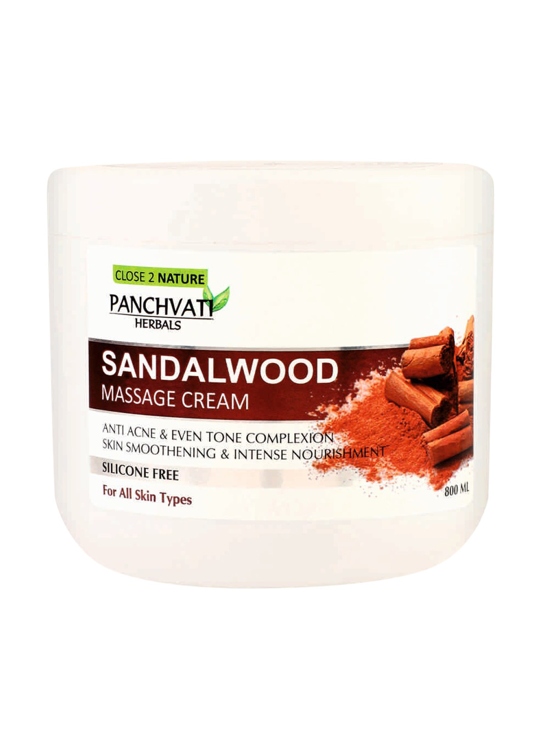 PANCHVATI HERBALS Unisex Sandalwood Massage Cream 800 ml