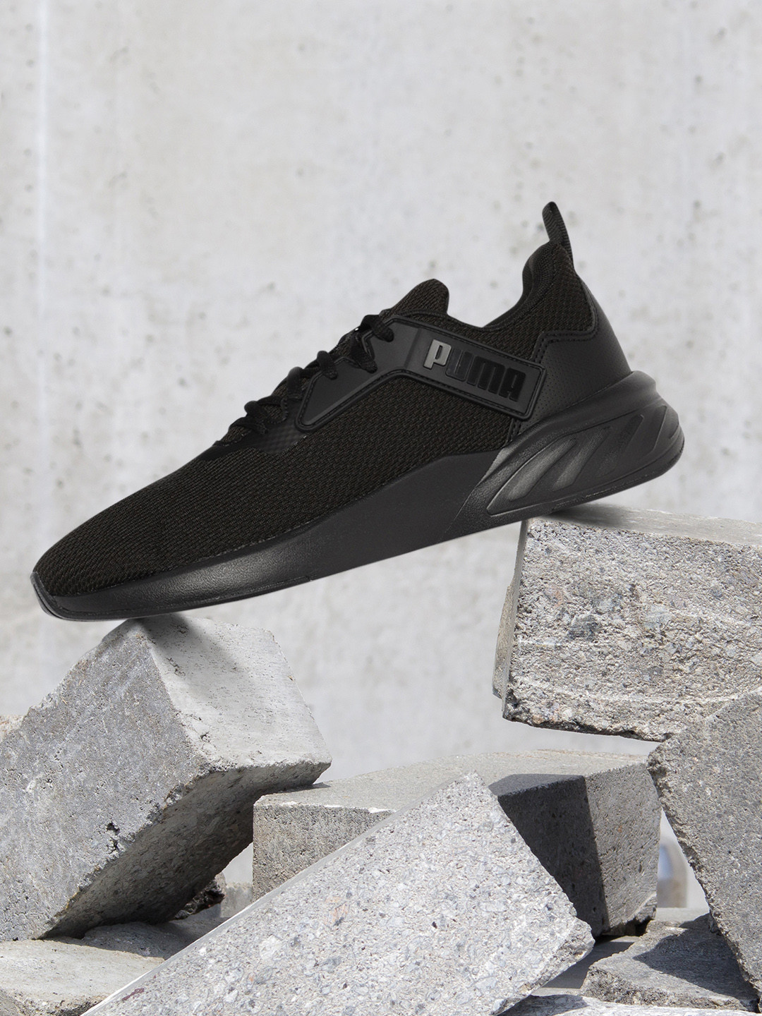 Puma Men Black Erupter Running Shoes