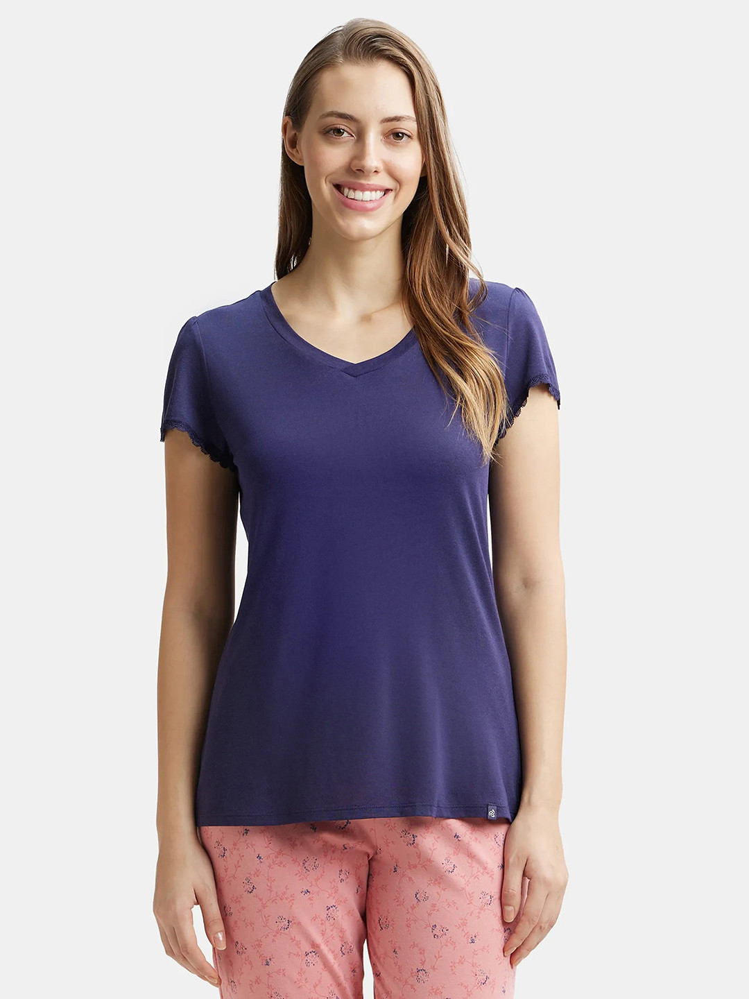 Jockey Solid Micro Modal Cotton Relaxed Fit Tshirt-RX12