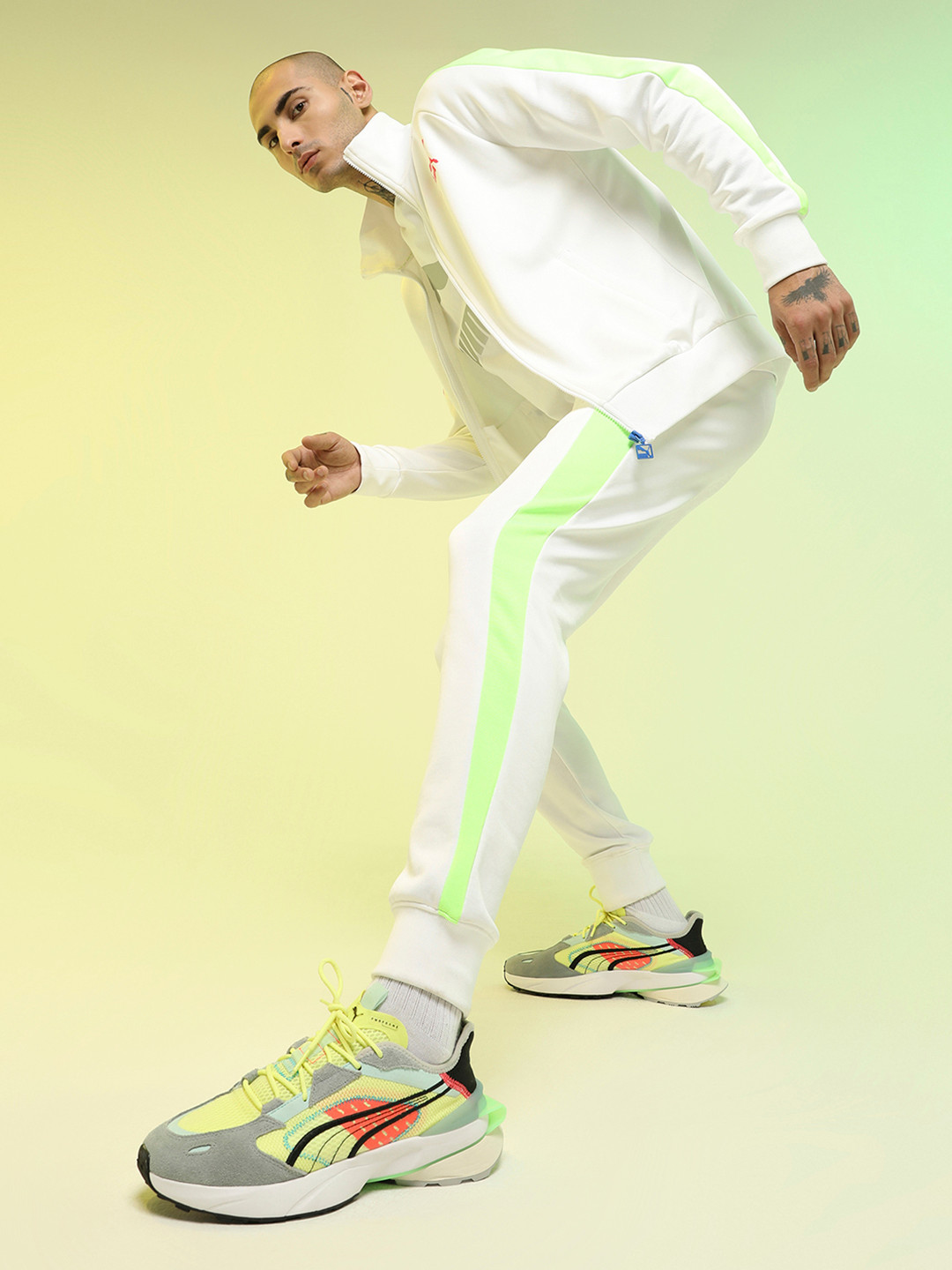 Puma PWRFRAME OP-1 Abstract Sneakers