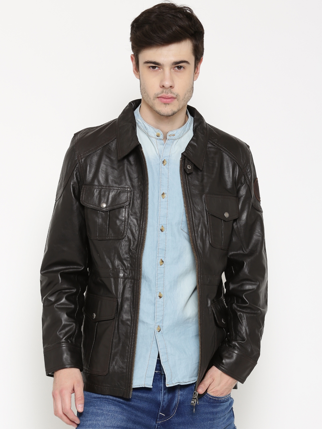 Us polo men's leather 2024 jacket