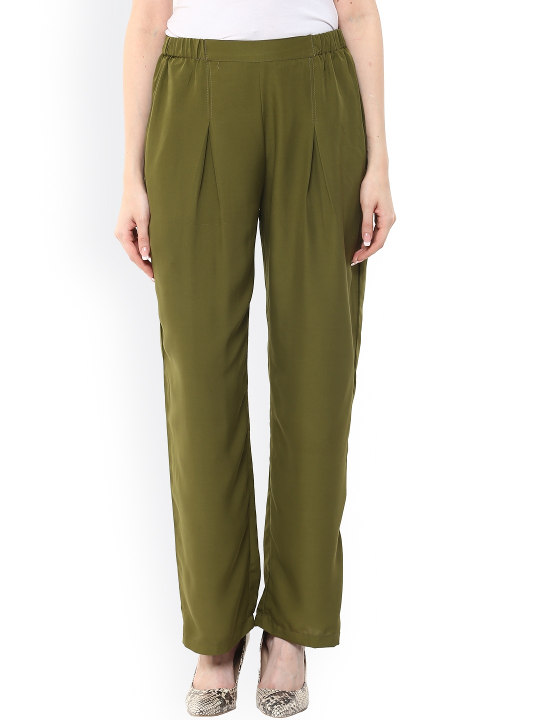 Buy online Olive Solid Casual Trouser from Bottom Wear for Men by Classic  Polo for 1499 at 12 off  2023 Limeroadcom