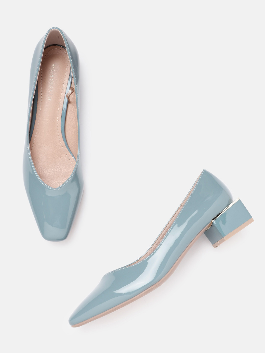 Allen Solly Women Grey Solid Pumps