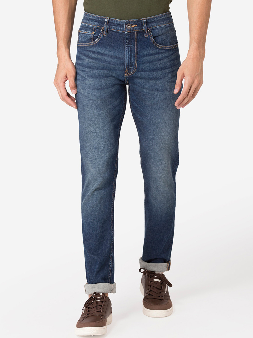 Red Tape Men Blue Skinny Fit Light Fade Jeans