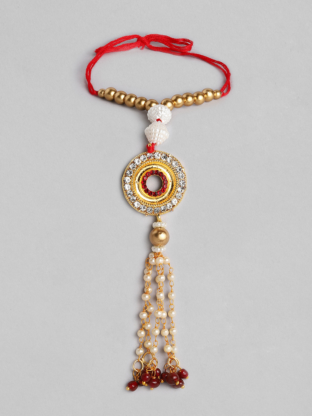 I Jewels Studded & Beaded Bhabhi Rakhi