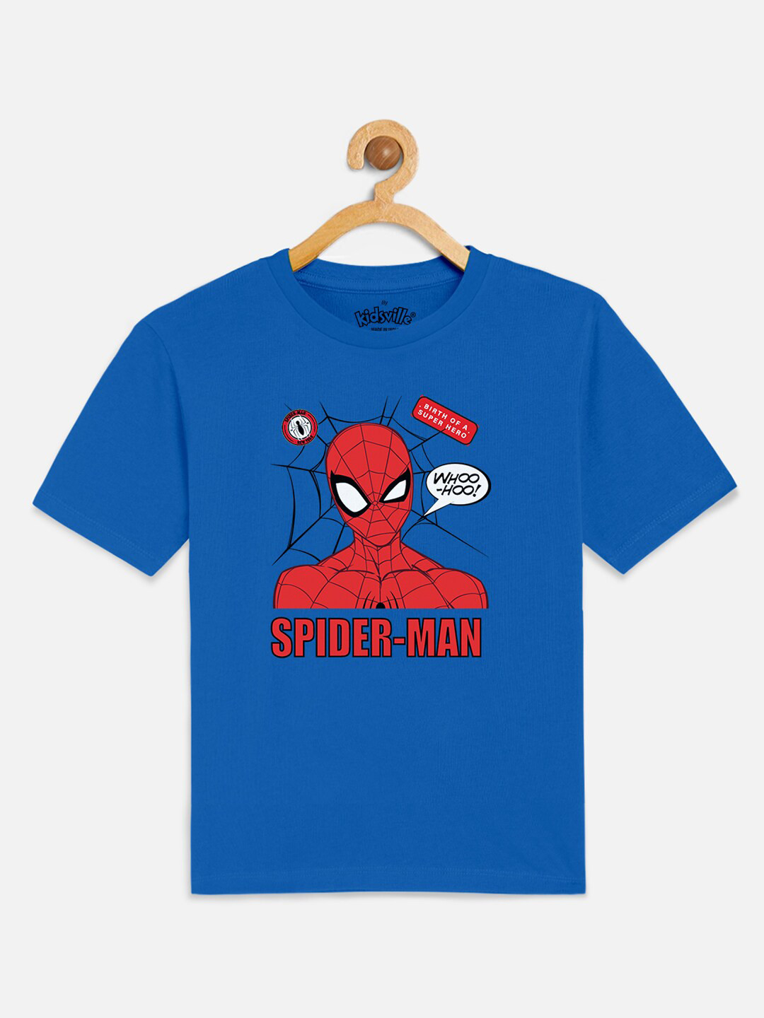Kids Ville Boys Blue Spider-Man Print T-shirt