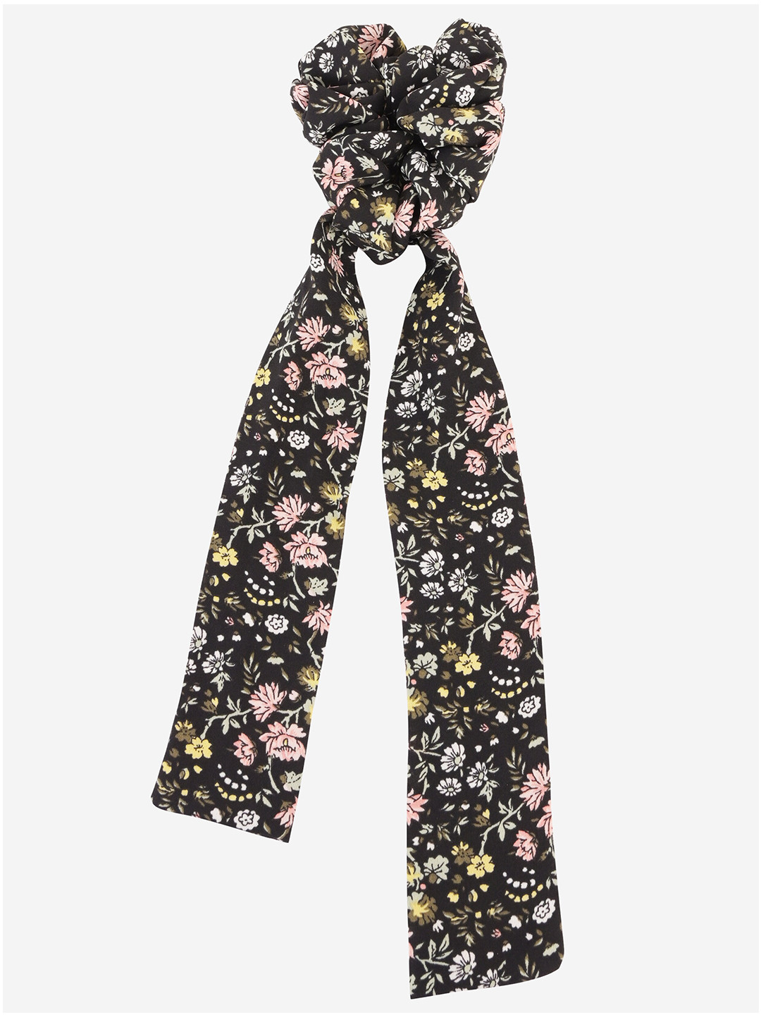 BuckleUp Women Black & Pink Stretchable Hairband with Knot Detail