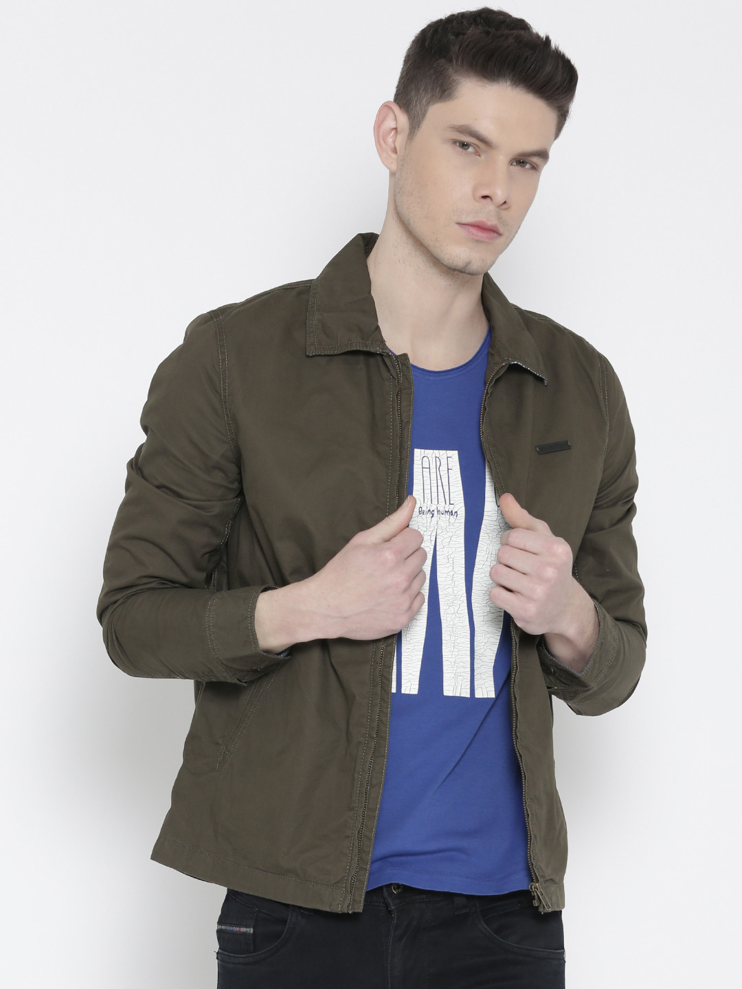 Buy Lee Olive Green Jacket - Jackets 