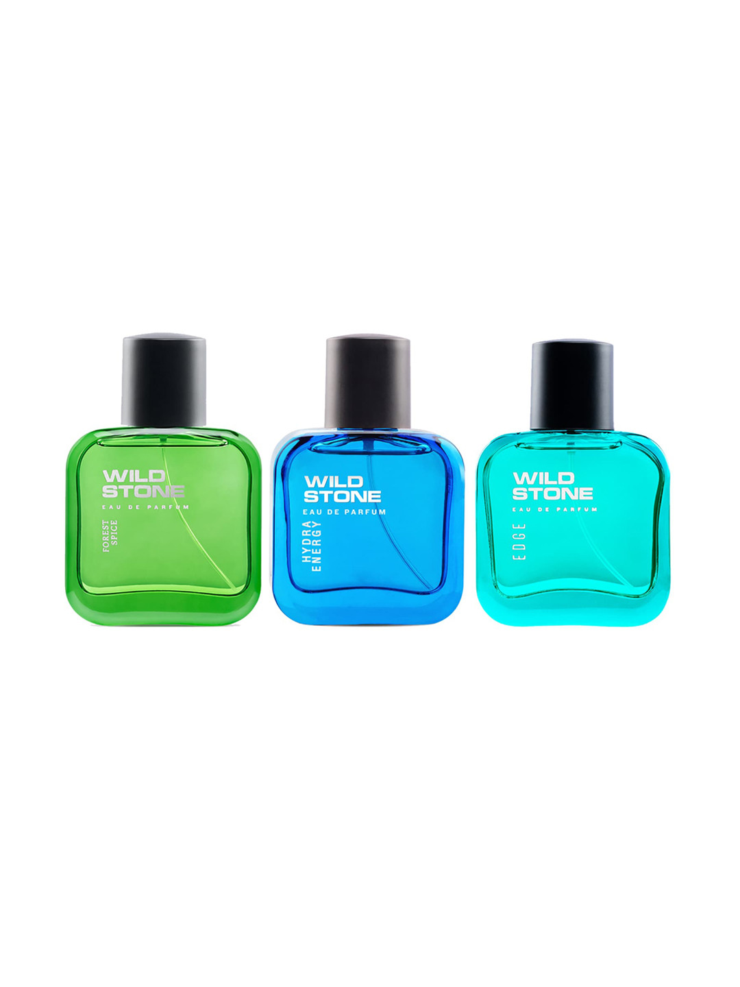 Wild stone Men Set Of 3 Perfumes 50 ml each - Forest Spice + Hydra + Edge