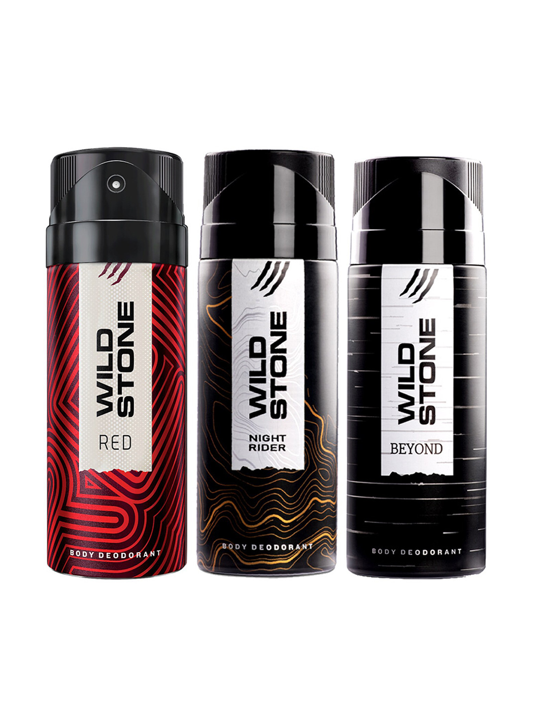 Wild Stone Men Pack of 3 Deodorant - 150 ml Each