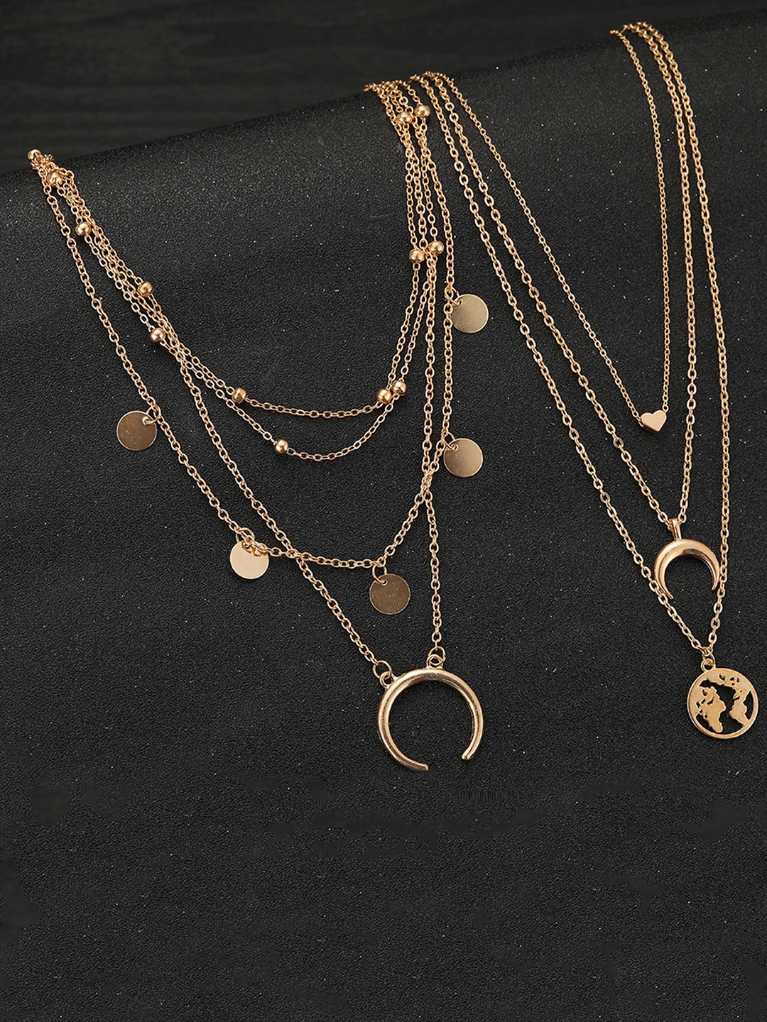 Jewels galaxy gold plated layered necklace discount
