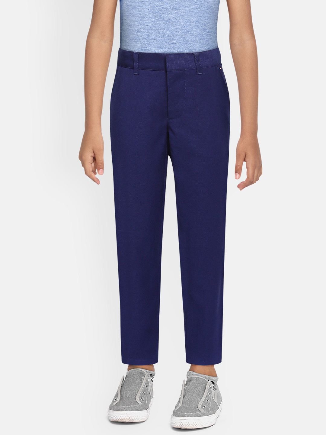Tommy Hilfiger Boys Blue Straight Fit Trousers