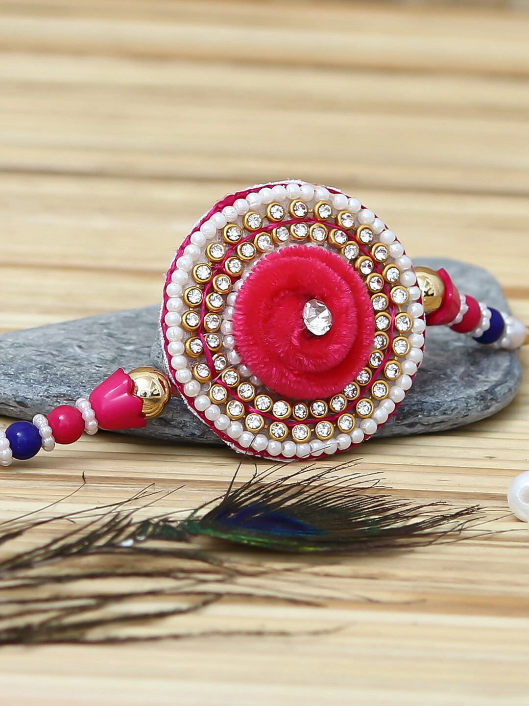 eCraftIndia Pink Rakhi Gift Set