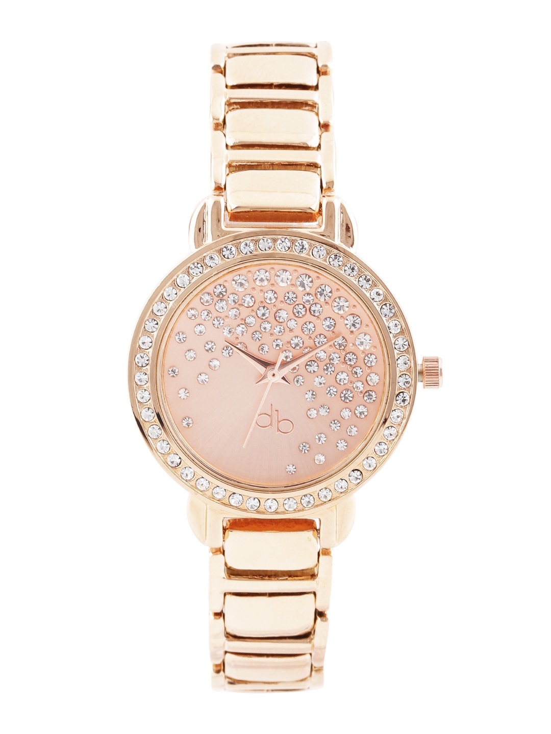 DressBerry Women Rose Gold Toned Dial Watch DB2 A