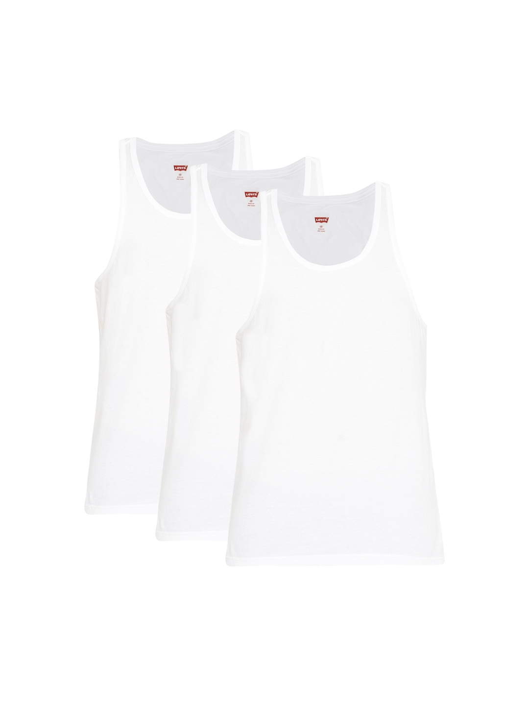 Buy Levi's Pack Of 3 White Innerwear Vests 200 TANK - Innerwear Vests for  Men 1488696 | Myntra