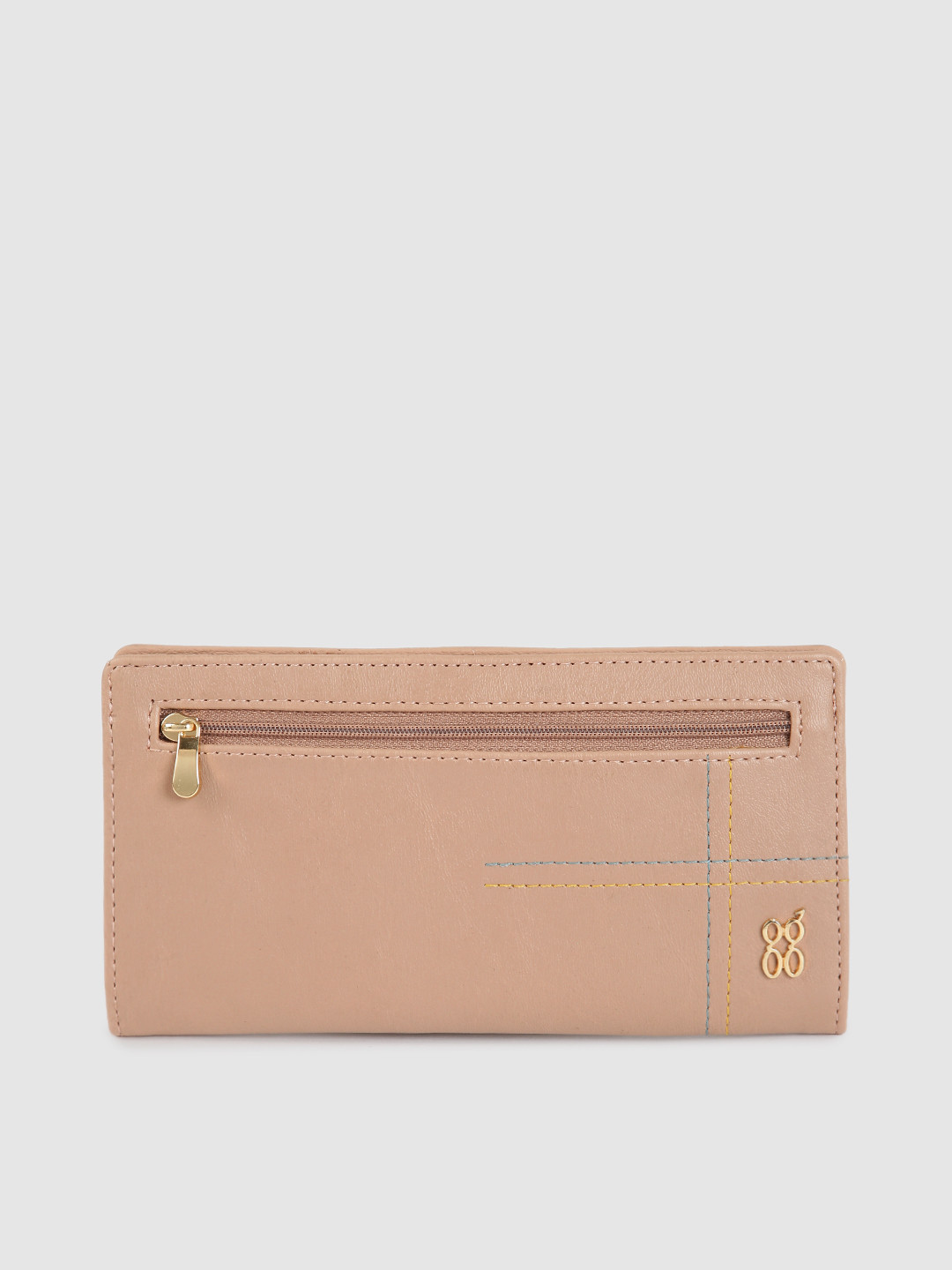 Baggit Women Mauve Solid Two Fold Wallet