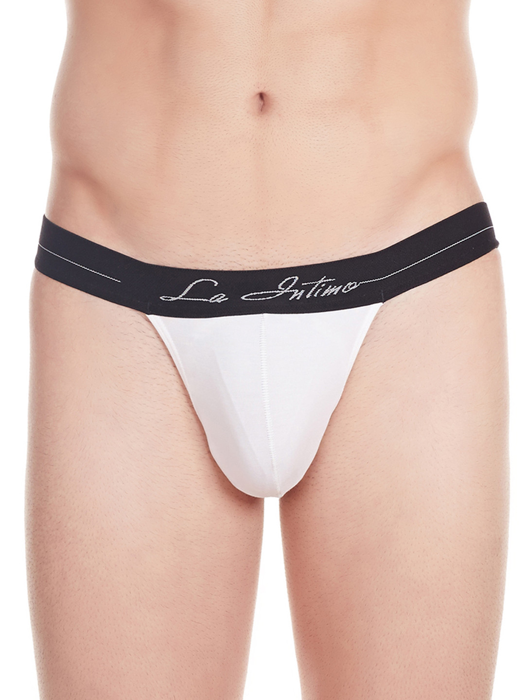 La Intimo Men White Briefs LISL003WE0