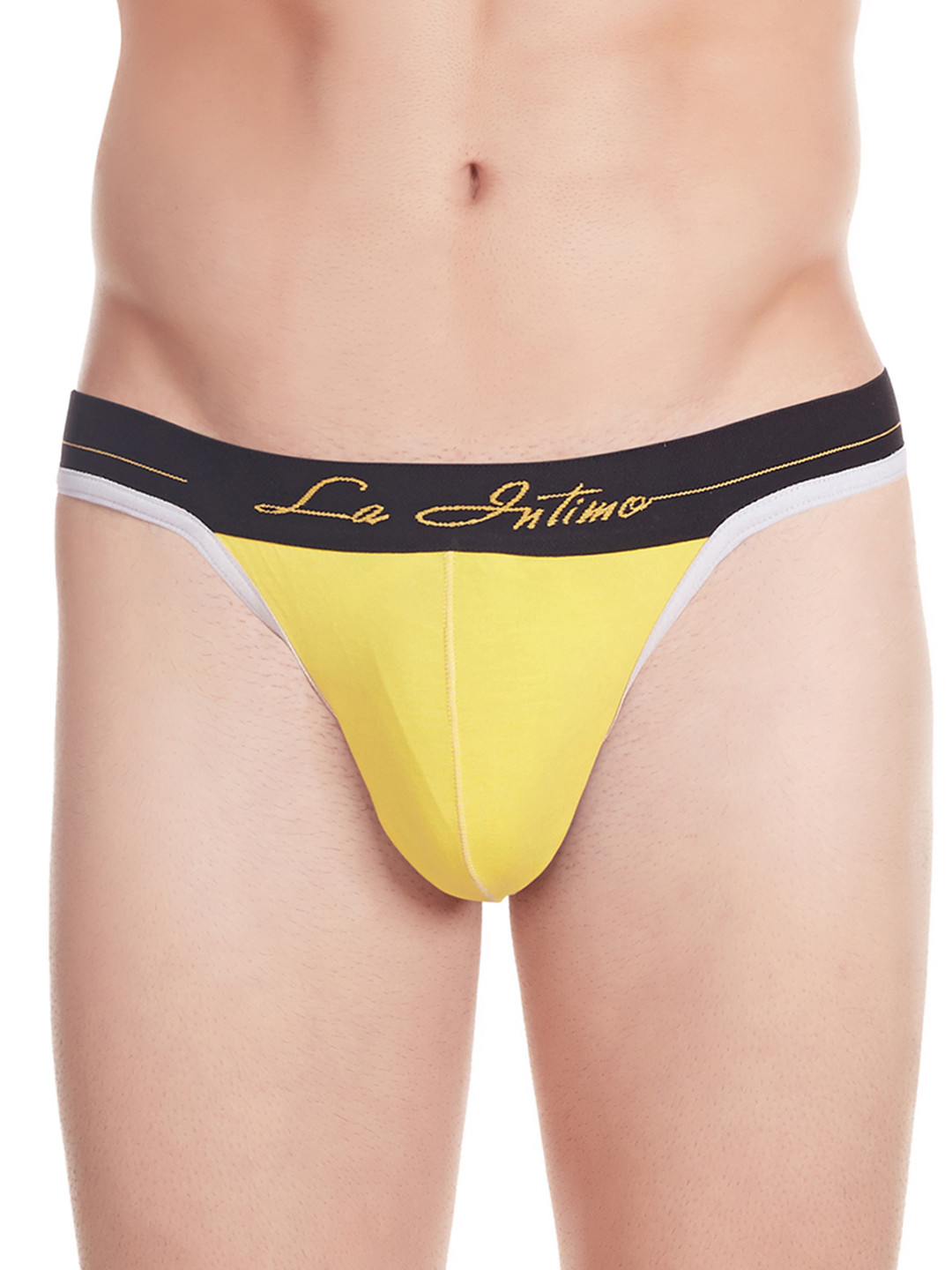 La Intimo Men Yellow Thongs LITH004YW0