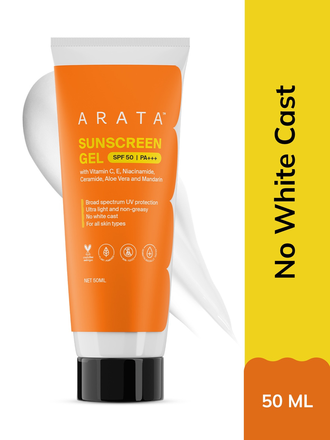 ARATA Transparent UVA & UVB Protection Sunscreen Gel For Broad Spectrum