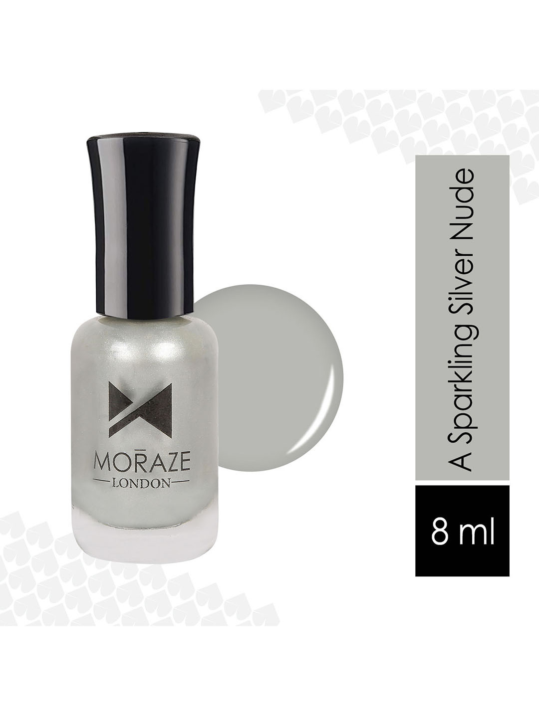 Moraze Women Nude Paint Your Own Rainbow Nail Polish - Sparkling Silver Nude