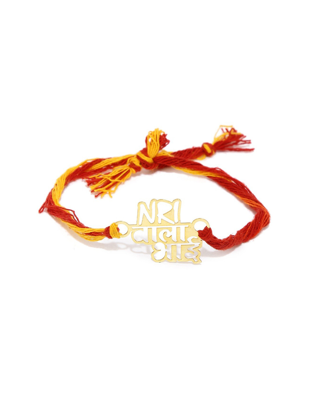 ToniQ NRI Wala Bhai Gold-Toned Rakhi