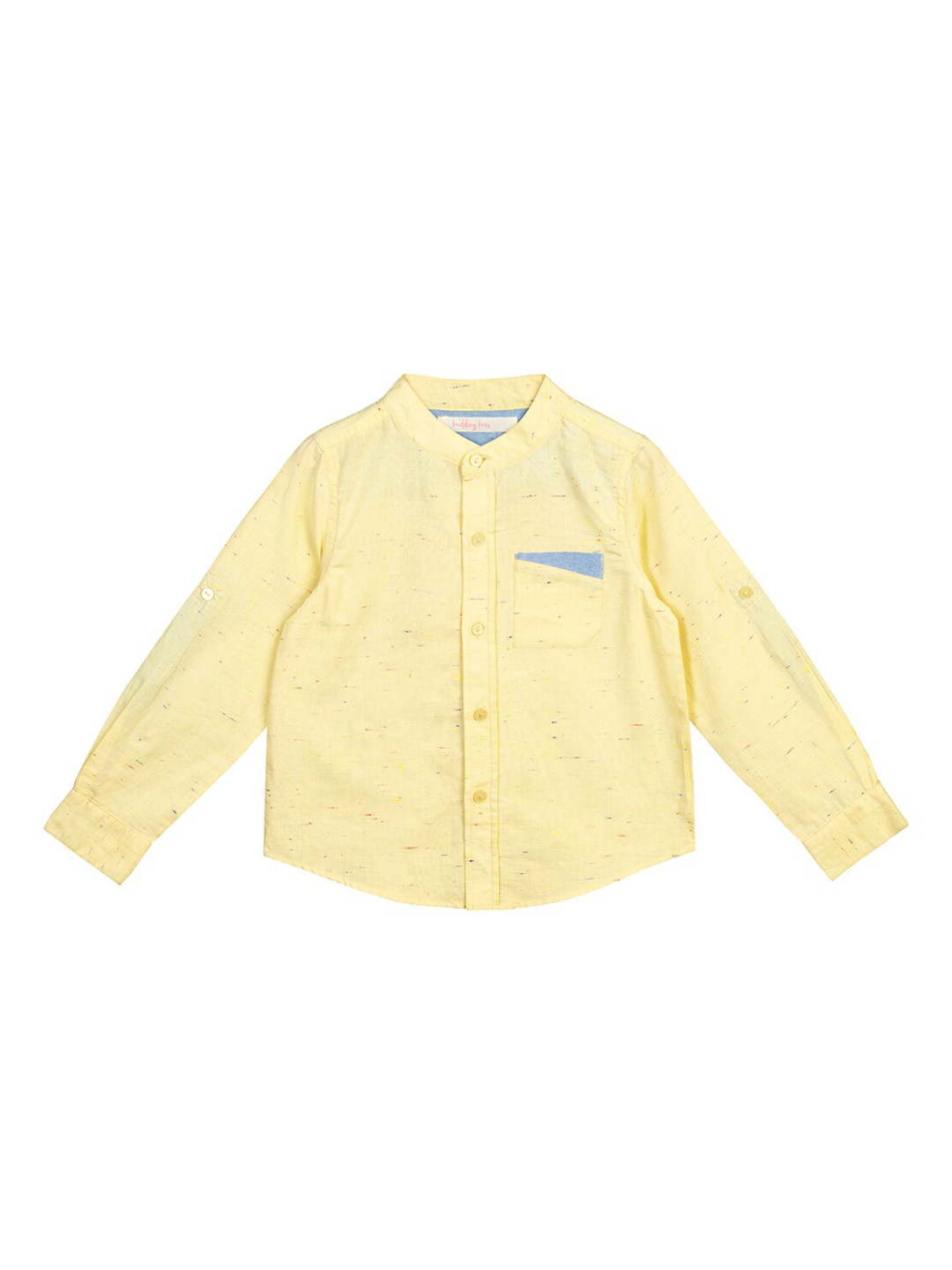 Budding Bees Boys Yellow Casual Shirt