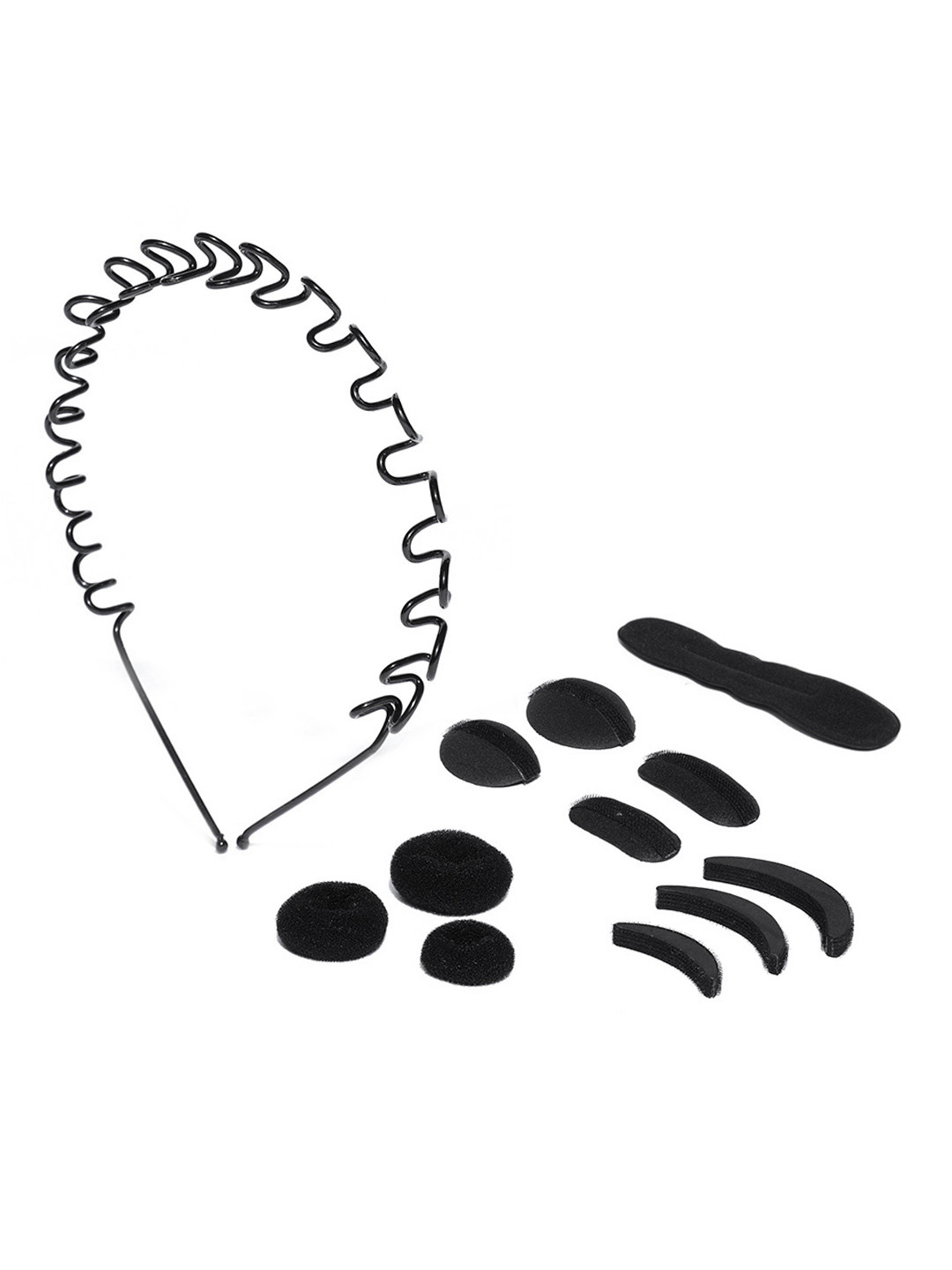 CHANDERKASH Women Set of 12 Black Hair Accessory