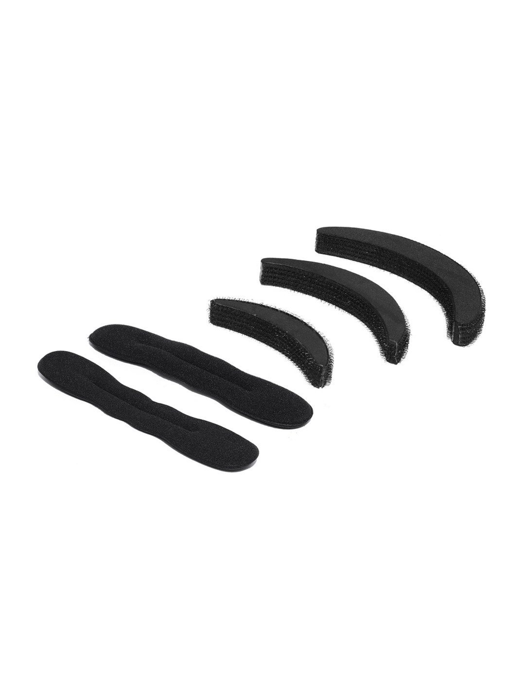 CHANDERKASH Set of 5 Black Nylon Hair Extension and Accessory Set