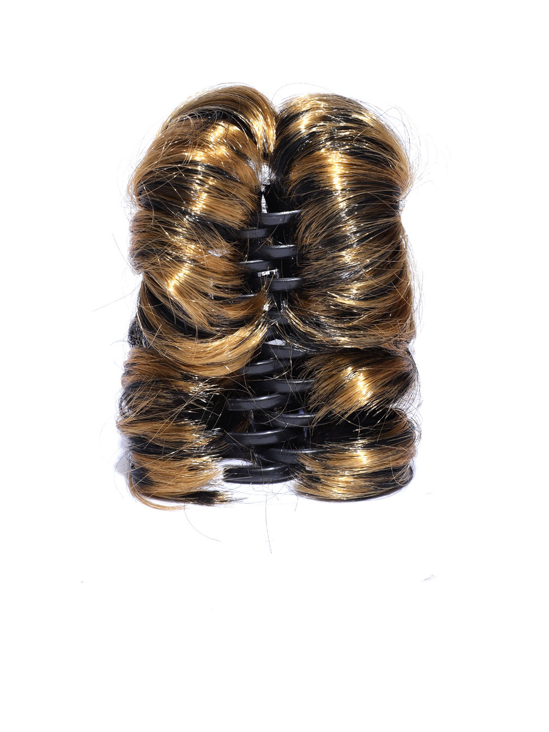 CHANDERKASH Women Brown Highlighted Hair Wig Bun Clutcher