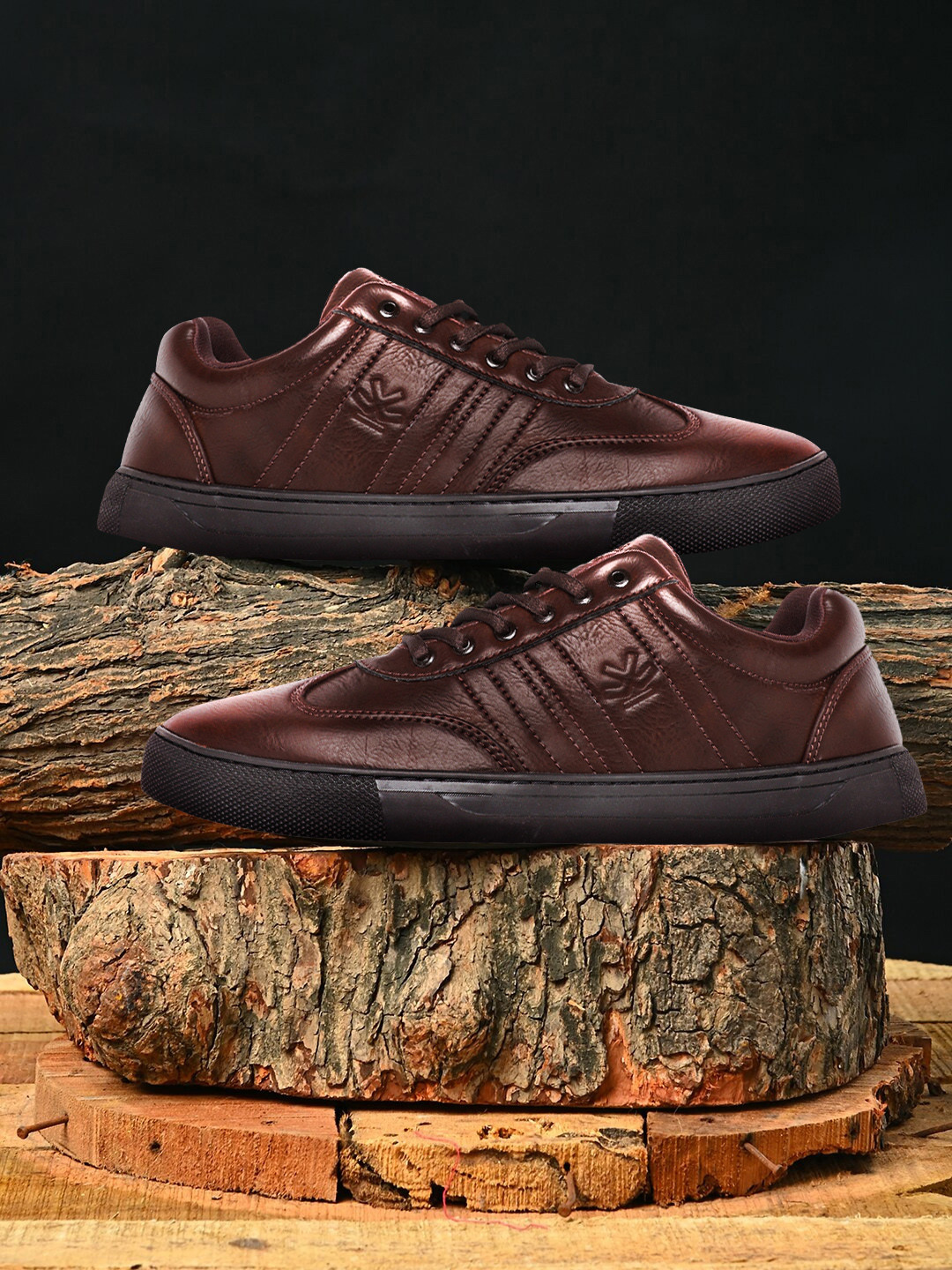 Leather Sneaker Wrogn Brown Sneakers Buy WROGN Men Coffee Brown Sneakers  Casual Shoes For Men