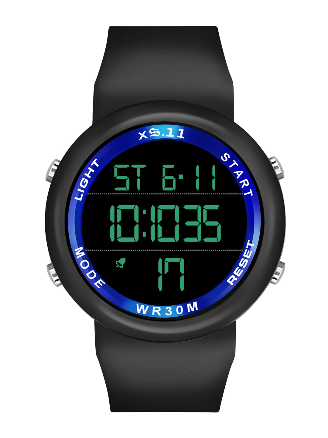 SWADESI STUFF Unisex Blue Dial & Black Straps Digital Automatic Watch
